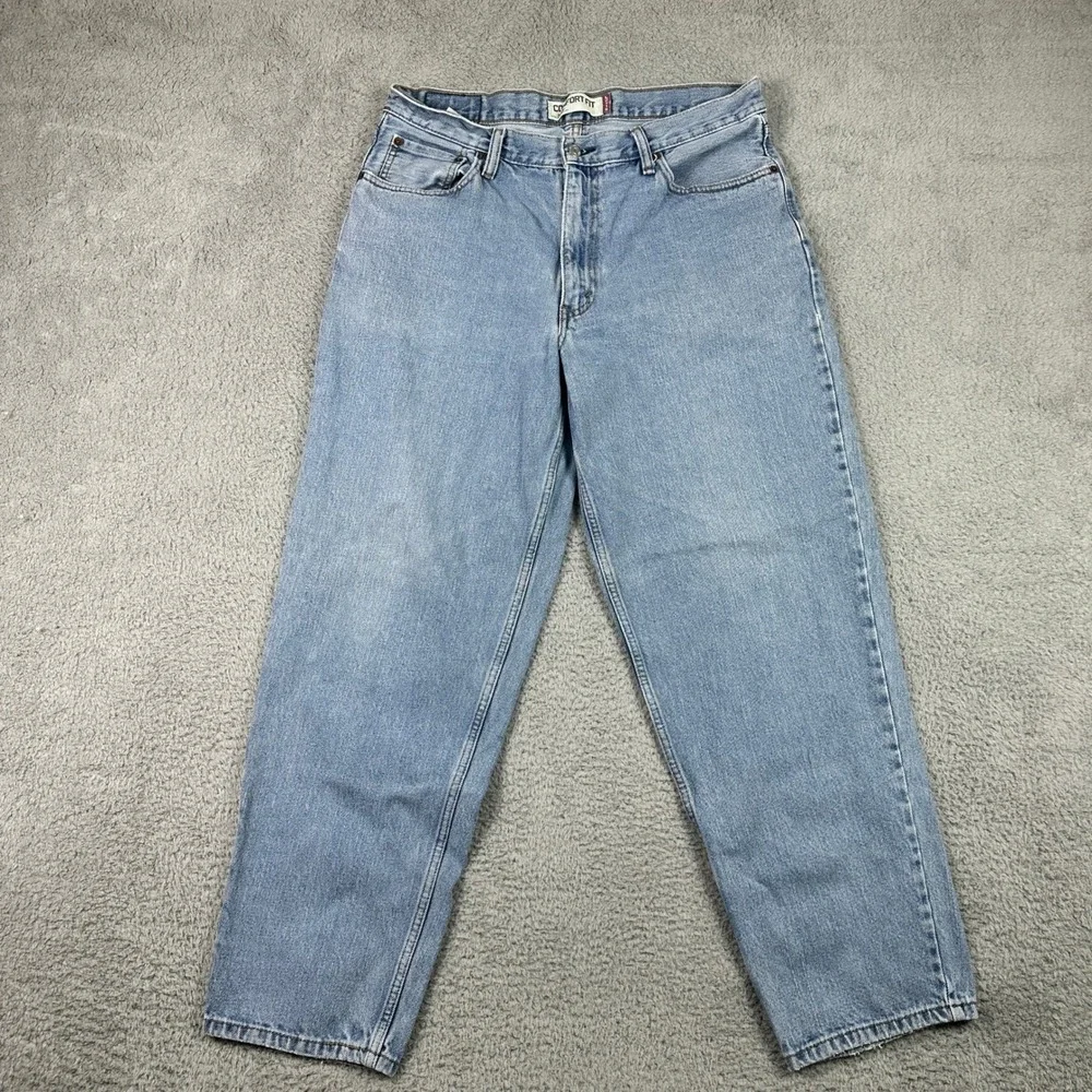 Levis 560 Comfort Fit Vintage Jeans Mens 36x32 (Fits 34x30) Blue Tapered Denim